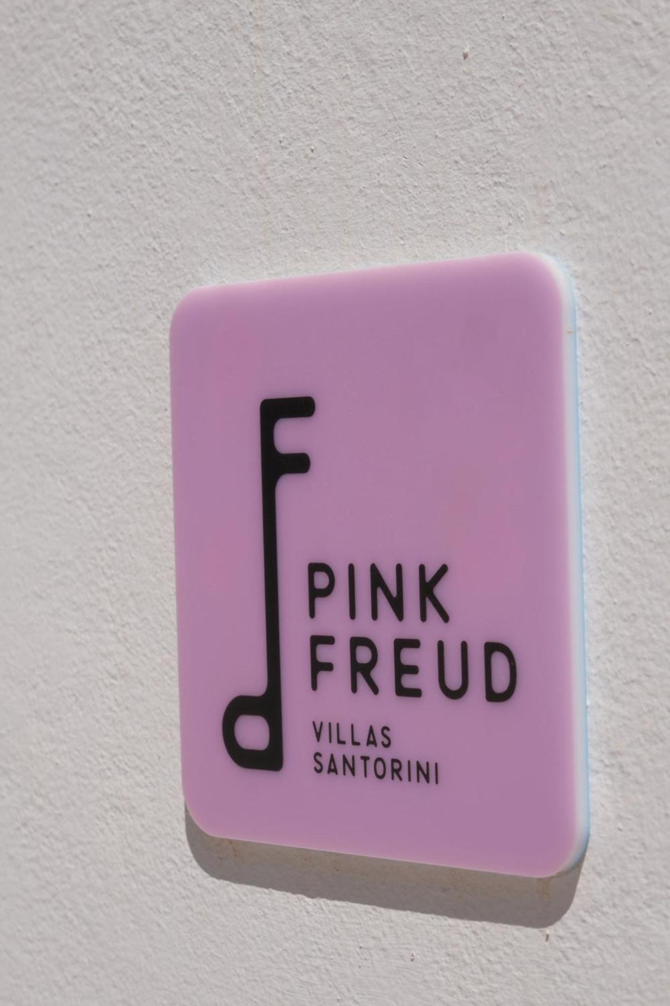 Pink Freud Santorini Vila